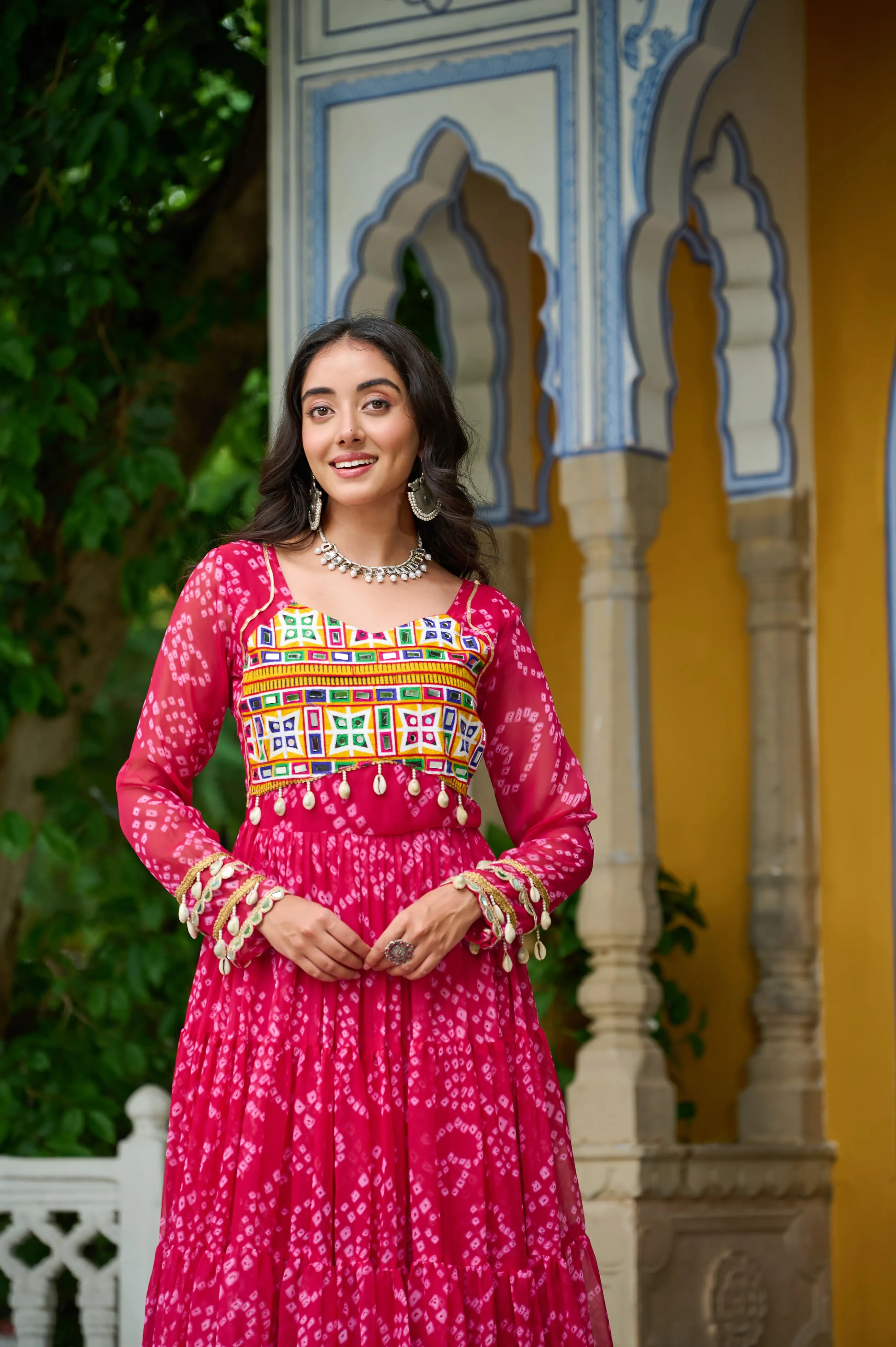 Bandhani Print Work Navratri outfits - Image 16 in Surat
